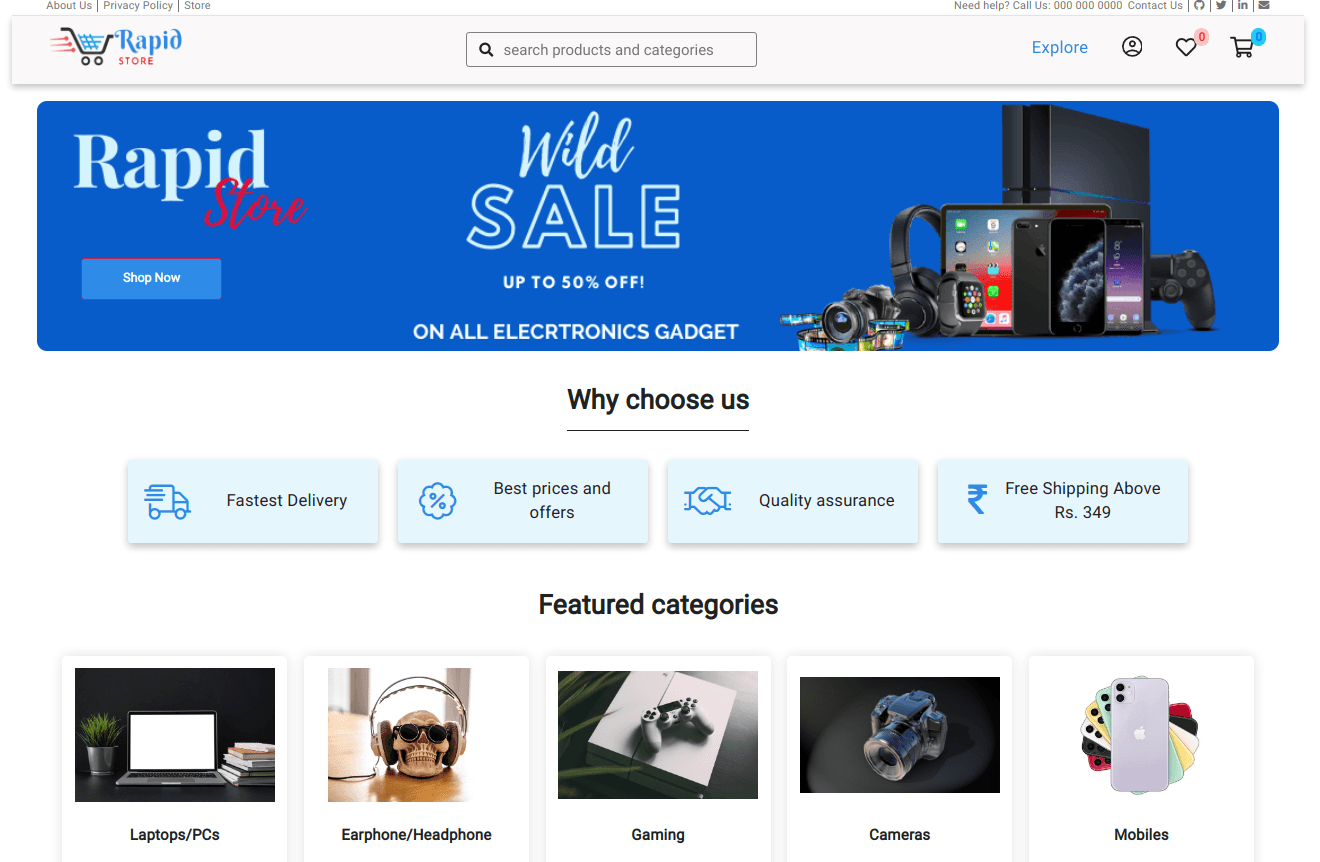 Rapid Store preview